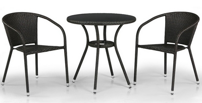 Комплект мебели из ротанга Afina Garden T282ANT/Y137C-W53 Brown 2Pcs Коричневый