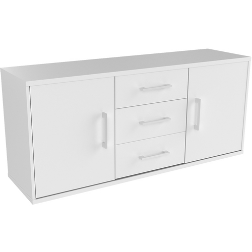 Тумба стационарная для оргтехники MULTI-OFFICE СТИЛ ЭВО (Steel evo) 127х46х60 белый