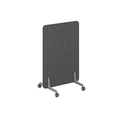 Перегородка NORDEN Мэджик на металлических опорах, на роликах 700x26x1125 BAHAMA GREY / Серый MP.700.1125.GR.GR