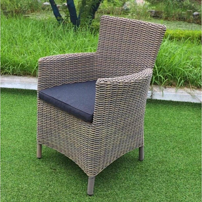 Кресло из ротанга Afina Garden AM-395C-Grey Серый