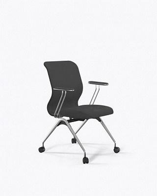 Офисное кресло МЕТТА ErgoLife S 8 Mr4-4T - Велюр(Вивальди) темно-серый (Uh00/Wh12/T4mV-c/F53.W02)