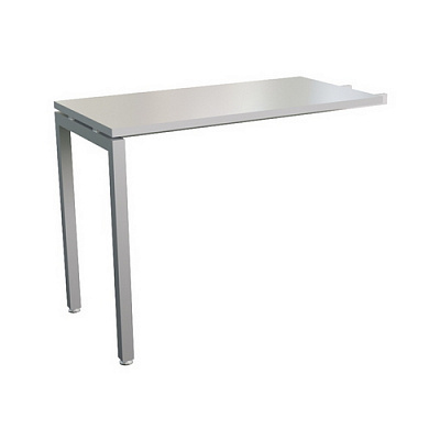 Брифинг-приставка MULTI-OFFICE СТИЛ (Steel) 100х50х76 белый