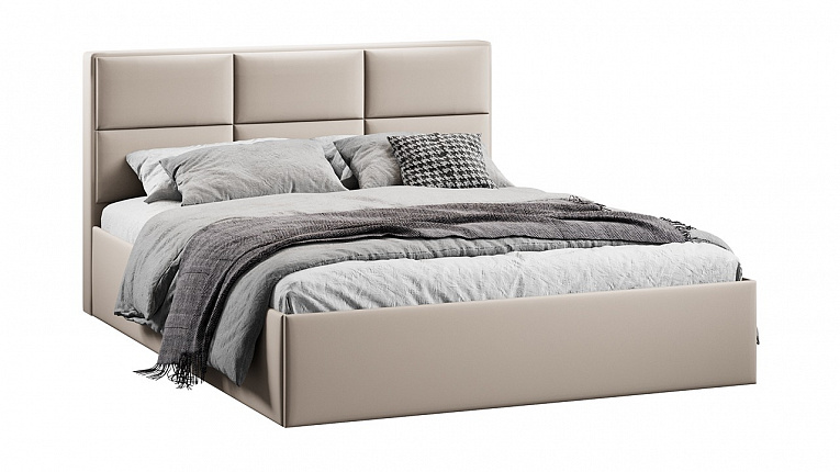 Кровать 160х200 c подъемным механизмом Стелла велюр Confetti Cream Трия