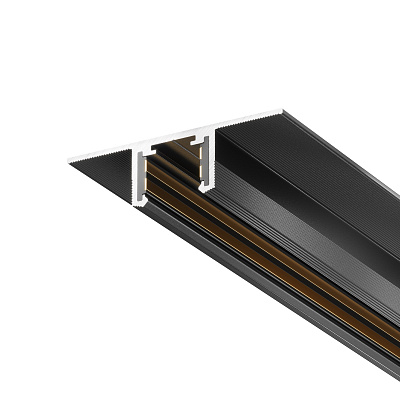 Шинопровод 2м Exility X встраиваемый под ГКЛ 12,5мм, черный Maytoni Busbar trunkings Exility X TRX239-422.12B