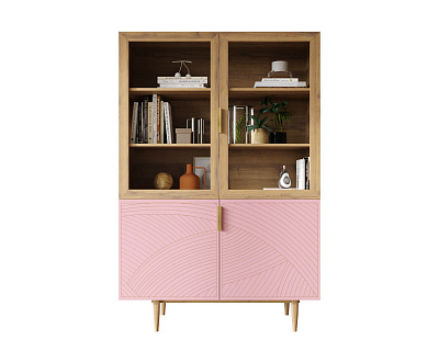 Буфет Этажерка Line (Лайн) LN11/GR1/pink