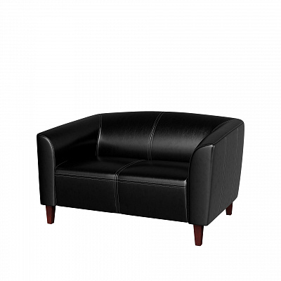 Двухместный диван Pointex Колларо (Collaro) COL37620001 черный экокожа