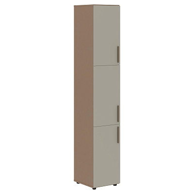 Шкаф-колонка с 3-мя глухими малыми дверьми Skyland ВЕЛИОН (VELION) VHCS 40.8 400х430х2253 Кобра / Аметист