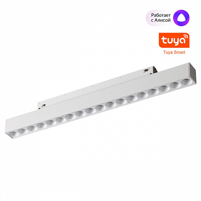 Трековый низковольт. св-к диммир. со сменой цв.температуры IP20 LED 18W 48V 3000-6000K Novotech FLUM 359634