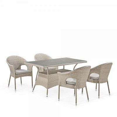 Комплект мебели из ротанга Afina Garden T198C/Y79C-W85 4 Pcs Latte Бежевый