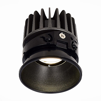 LED модуль Черный LED 1*12W 3000K 960Lm Ra>90 36°IP20 D69xH85 220-240V(глянец) St Luce SHIFT / ШИФТ ST851.438.12